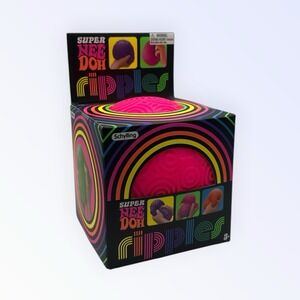 Schylling Super NeeDoh Ripples XL Pink Giant Sensory Squishy Fidget Ball NIB